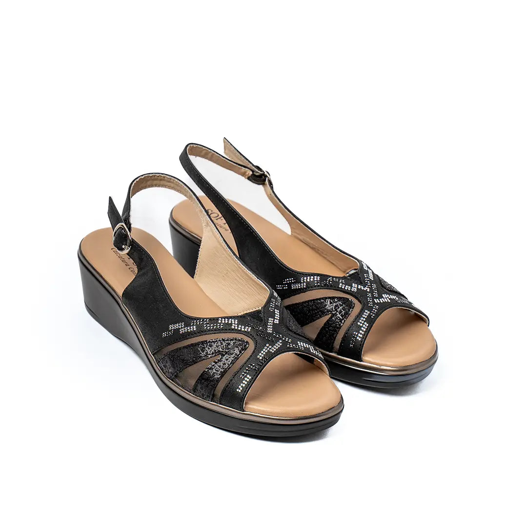 Sandali Extra Comfort Neri EMMA