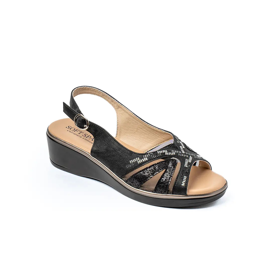 Sandali Extra Comfort Neri EMMA