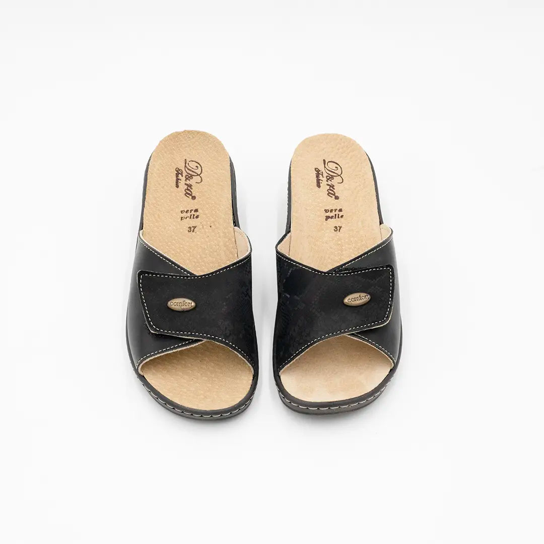 Ciabatta estraibile Con Strappo Nere PURE COMFORT EST12