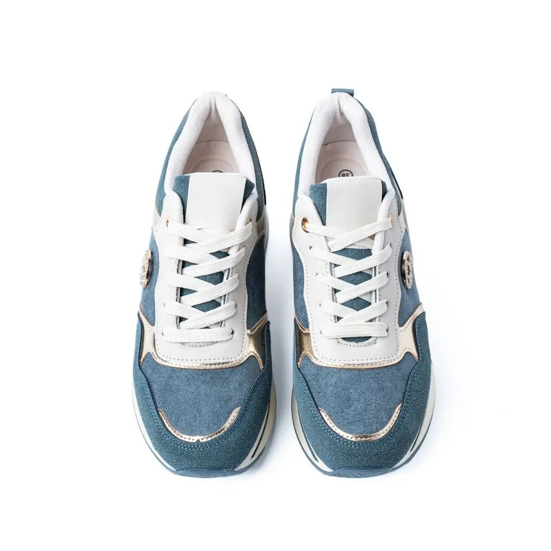 Sneakers Con Platform Azzurre ELSA