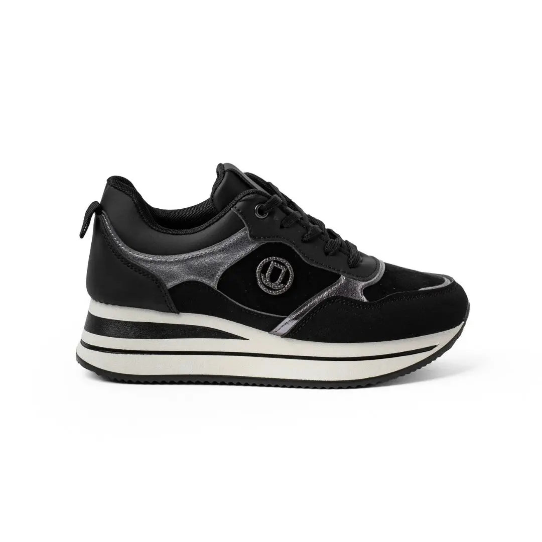 Sneakers Con Platform Nere ELSA