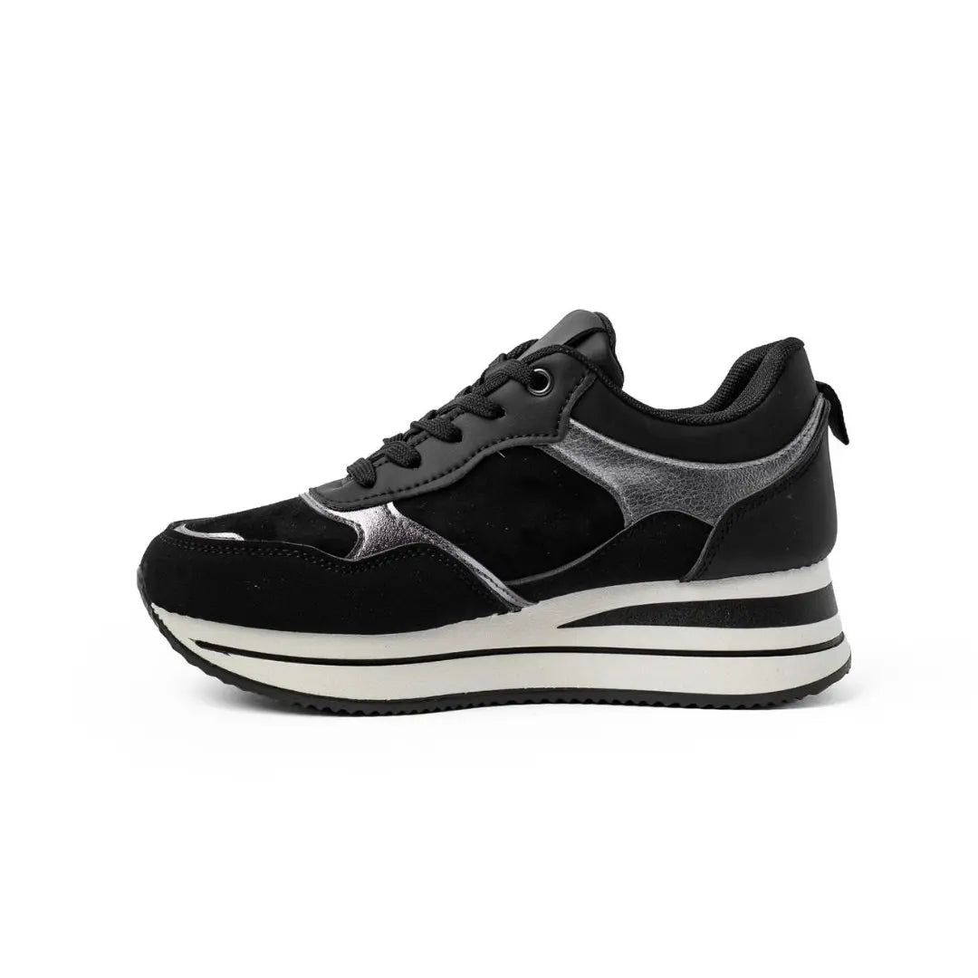 Sneakers Con Platform Nere ELSA
