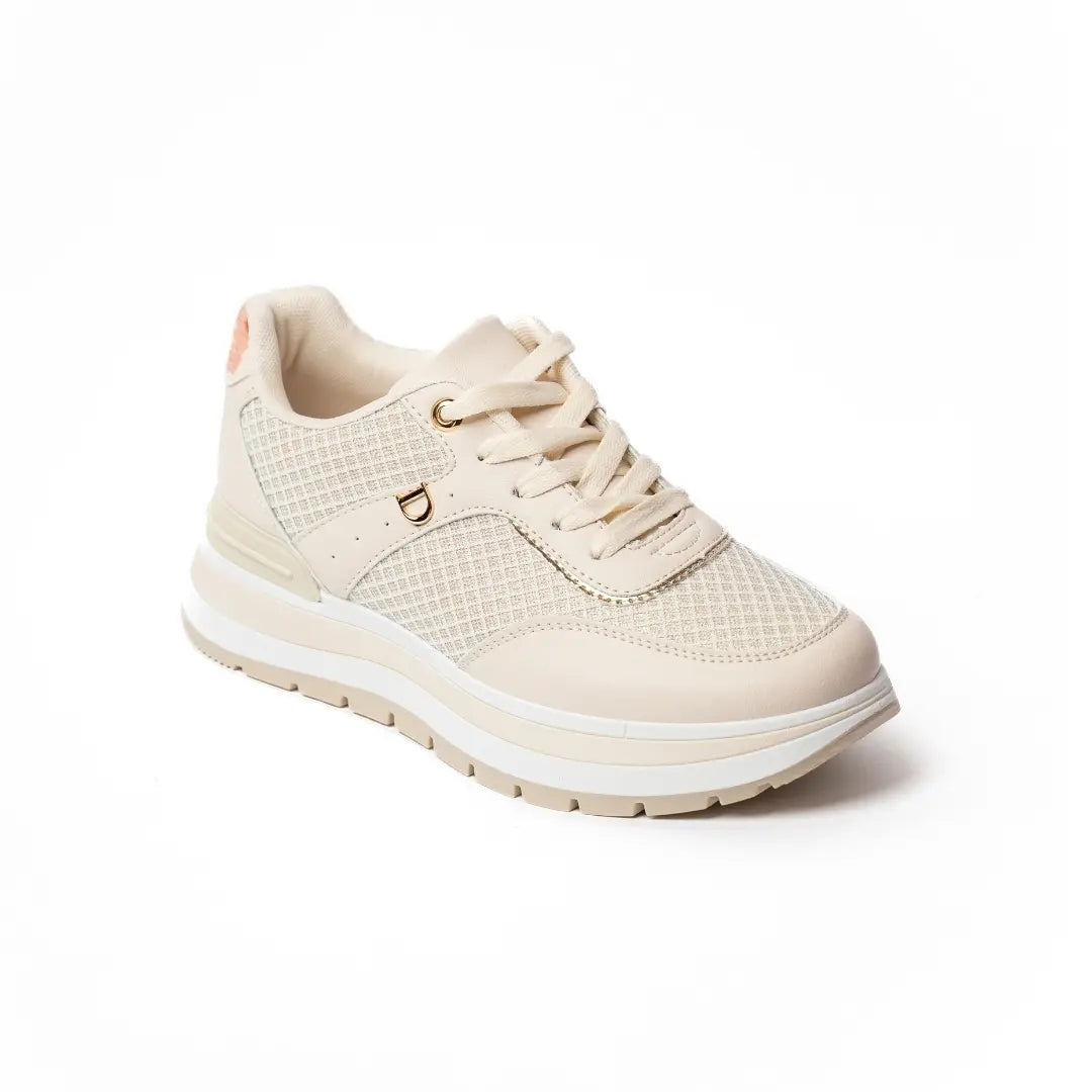 Sneakers In Tela Beige FANTASY