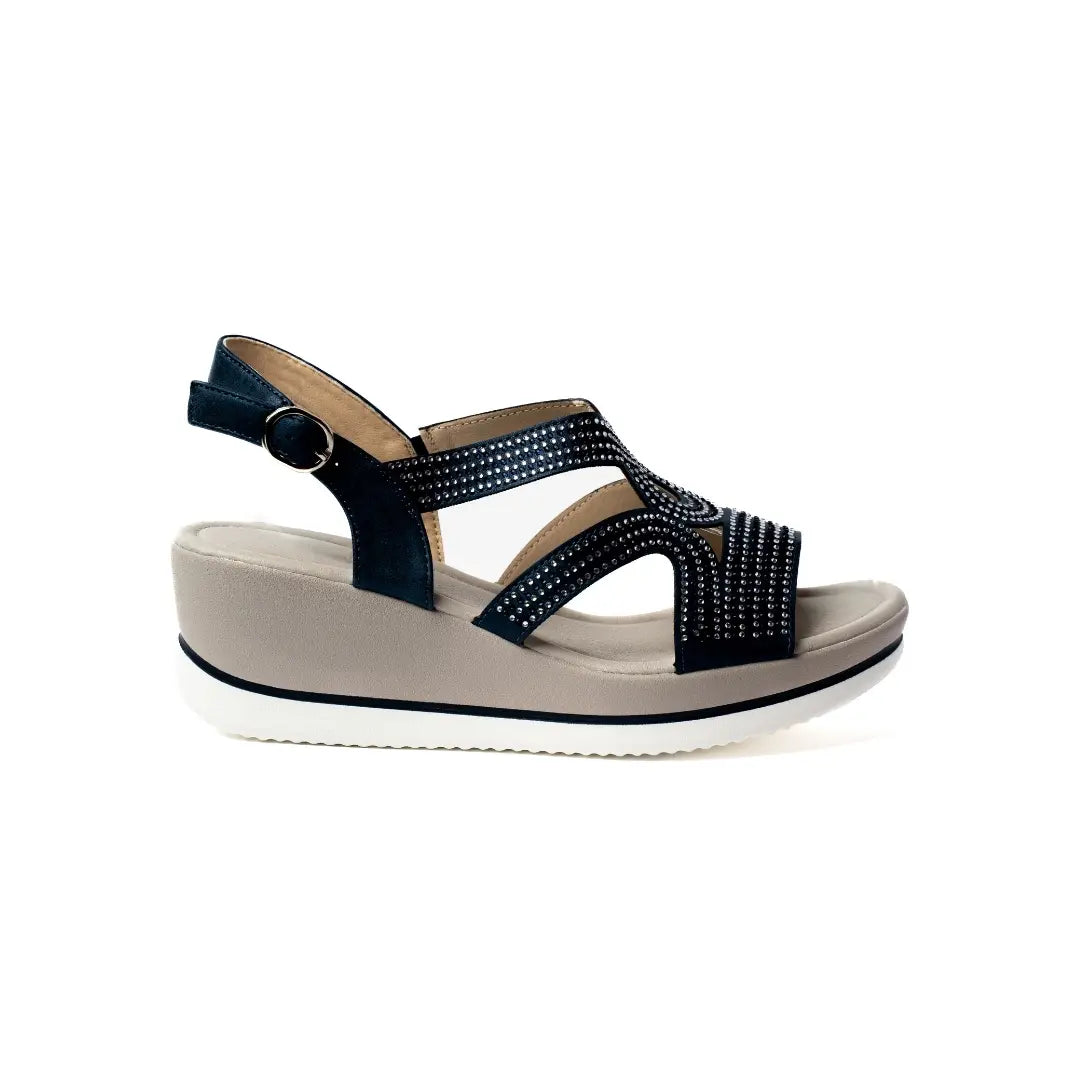 Sandali Blu Con Brillantini DAX