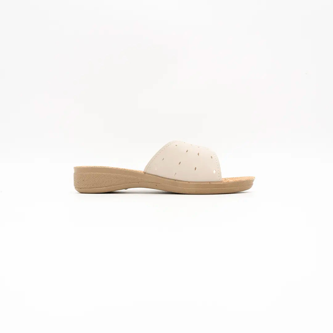 Ciabatte Con Suola In Sughero Beige MILLY SA1
