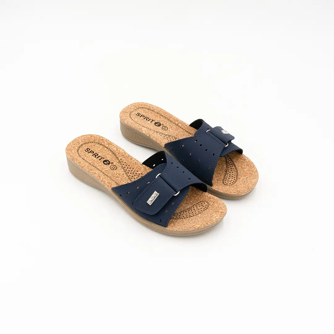 Ciabatte Con Suola In Sughero Blu MILLY SA1