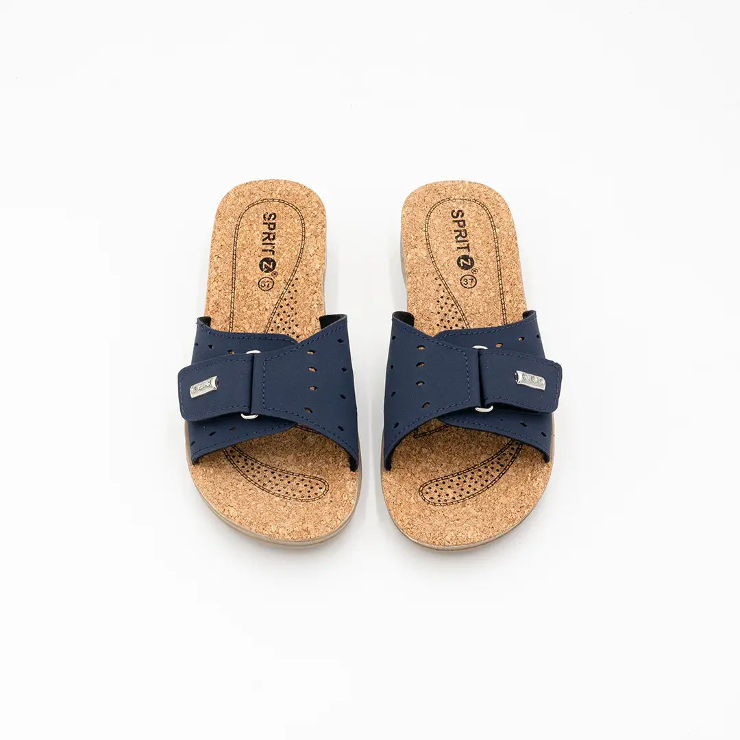 Ciabatte Con Suola In Sughero Blu MILLY SA1