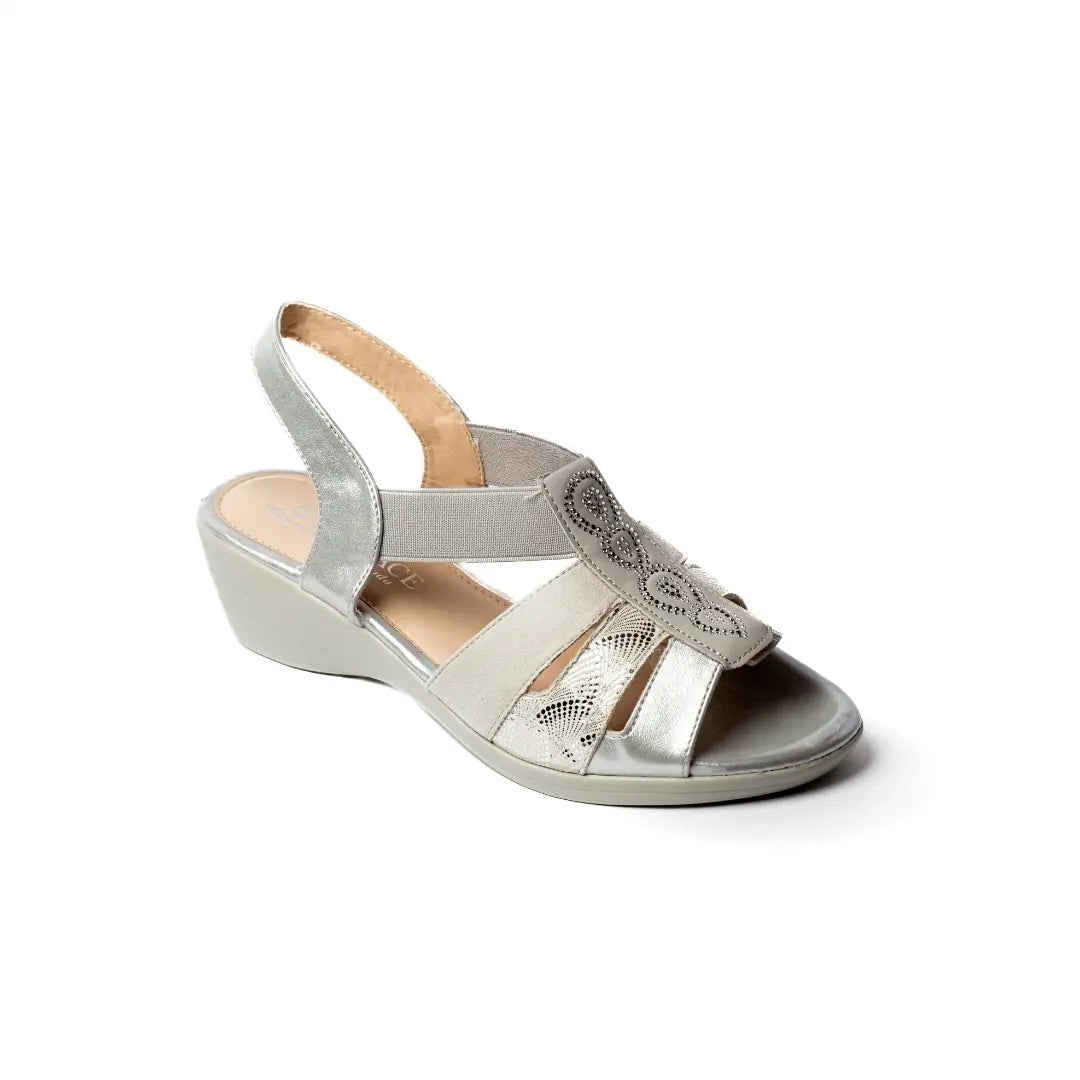 Sandali Con Fascia Elastica Grigi ARLES