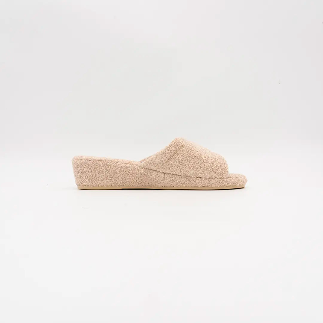 Ciabatte Alte In Cotone (Spugna) Beige BETTY