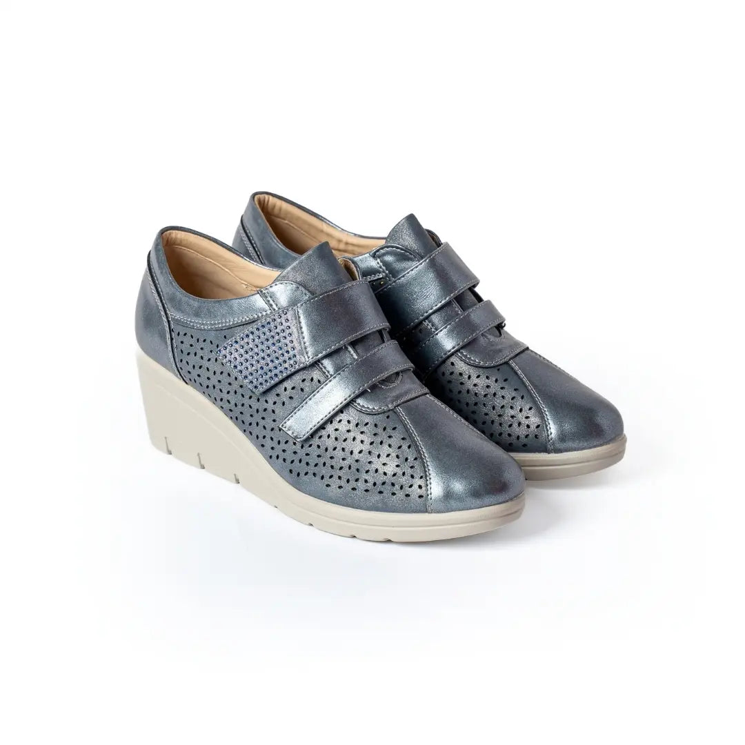 Sneakers Suola Alta Traspiranti Blu ERIKA